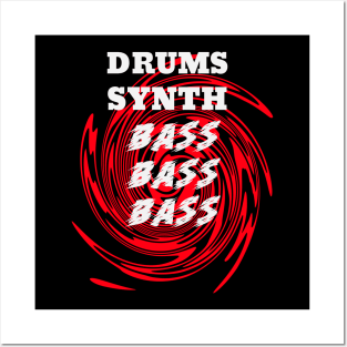 Drums Synth Bass, Music Producer Posters and Art